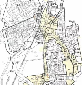 Conventional Zoning Map Close-Up Mount Kisco NY