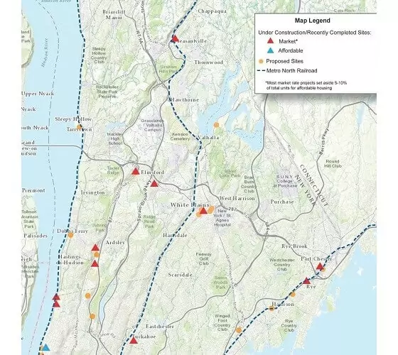 admiral real estate whats coming on line in the westchester under construction proposed sites map