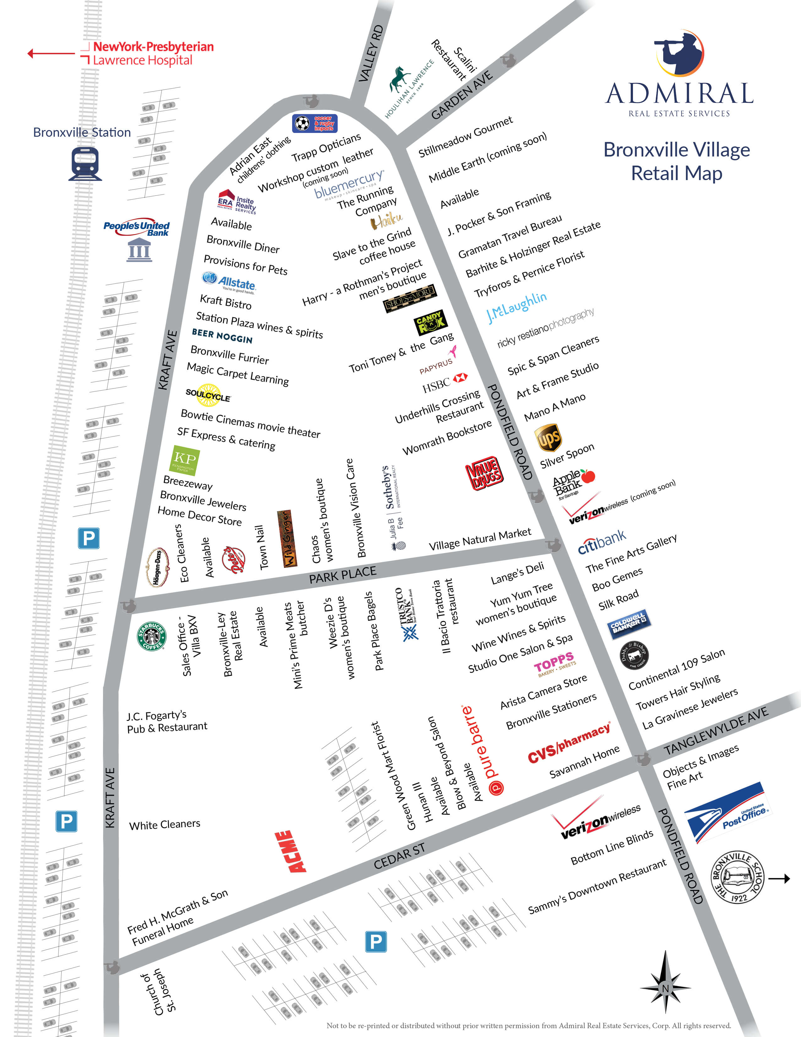 Admiral Real Estate Bronxville Map Downtown revised