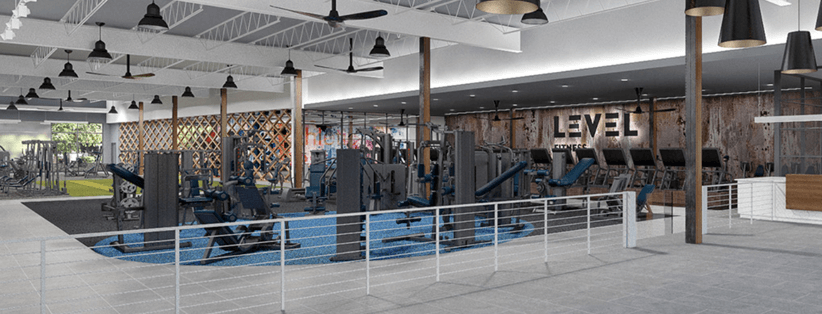 Admiral Real Estate - LEVEL Fitness - Yorktown Retail Interior